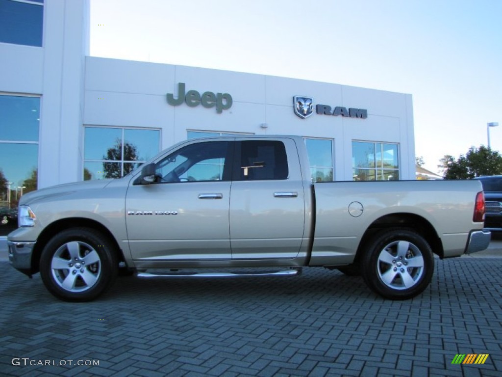 2011 Ram 1500 Big Horn Quad Cab - White Gold / Dark Slate Gray/Medium Graystone photo #2