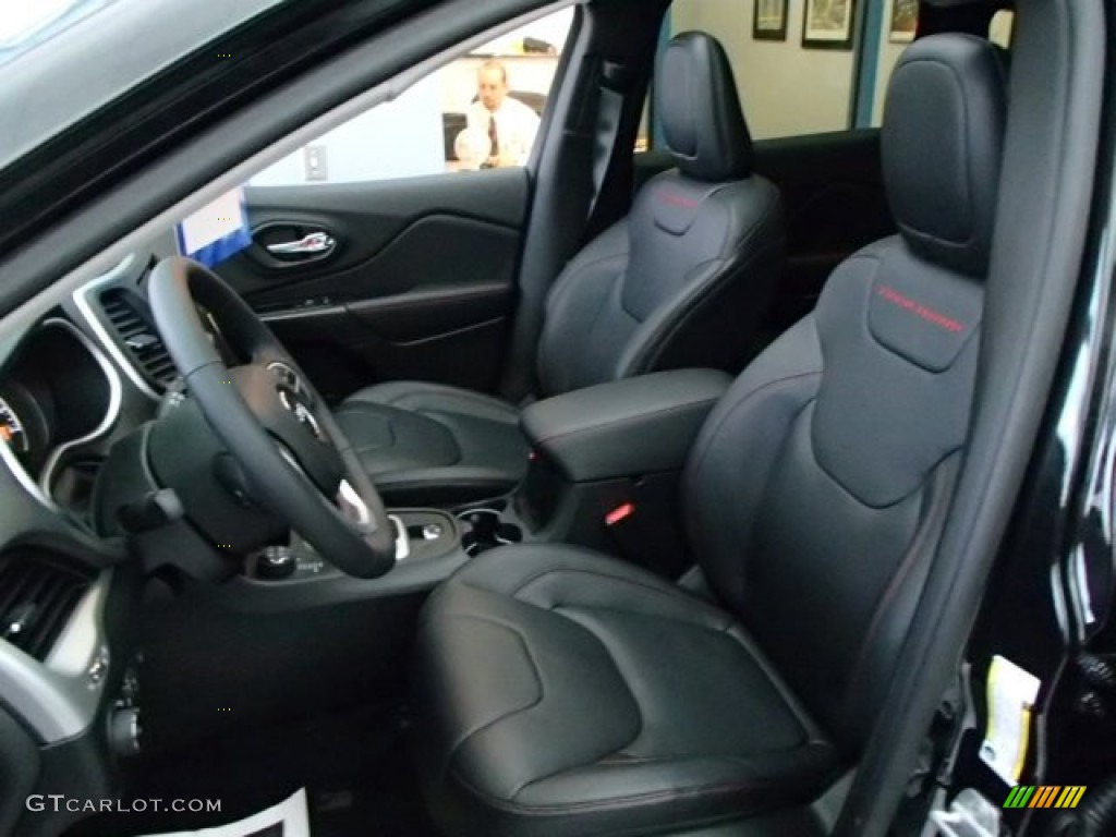 2014 Jeep Cherokee Trailhawk 4x4 Front Seat Photo #87733548