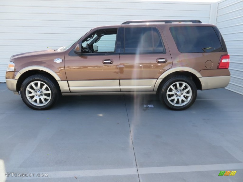 2011 Expedition King Ranch - Golden Bronze Metallic / Chaparral Leather photo #6