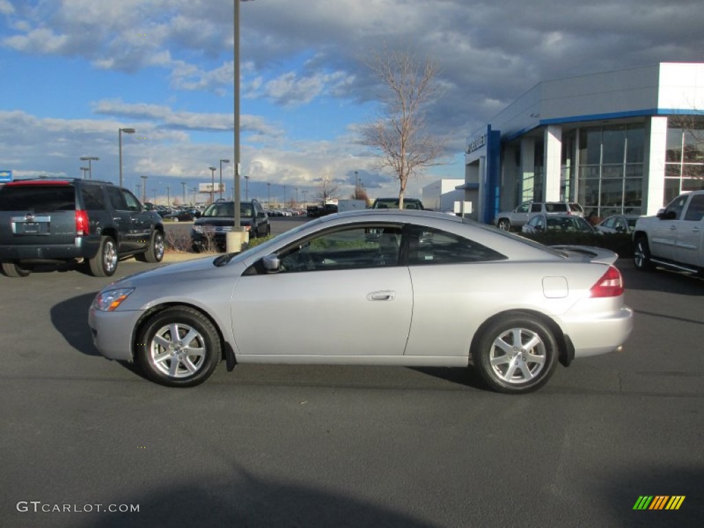 2005 Accord EX V6 Coupe - Satin Silver Metallic / Black photo #3