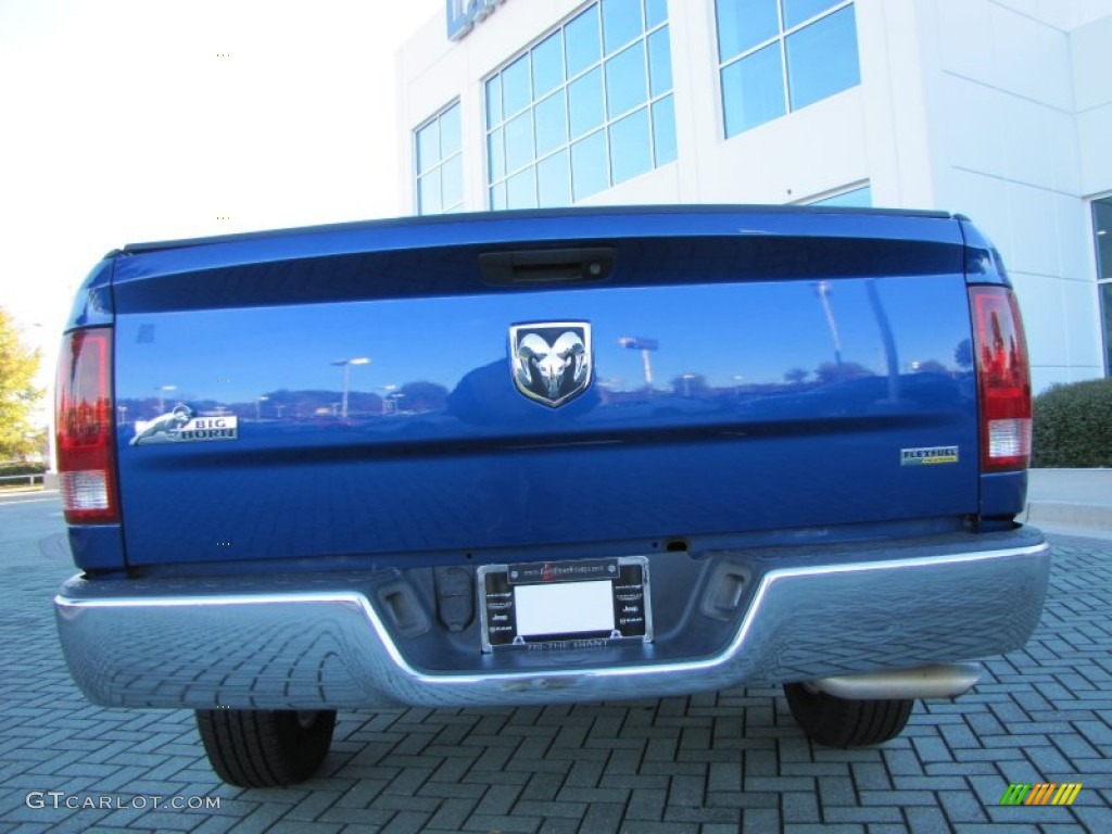 2011 Ram 1500 Big Horn Quad Cab - Deep Water Blue Pearl / Dark Slate Gray/Medium Graystone photo #4