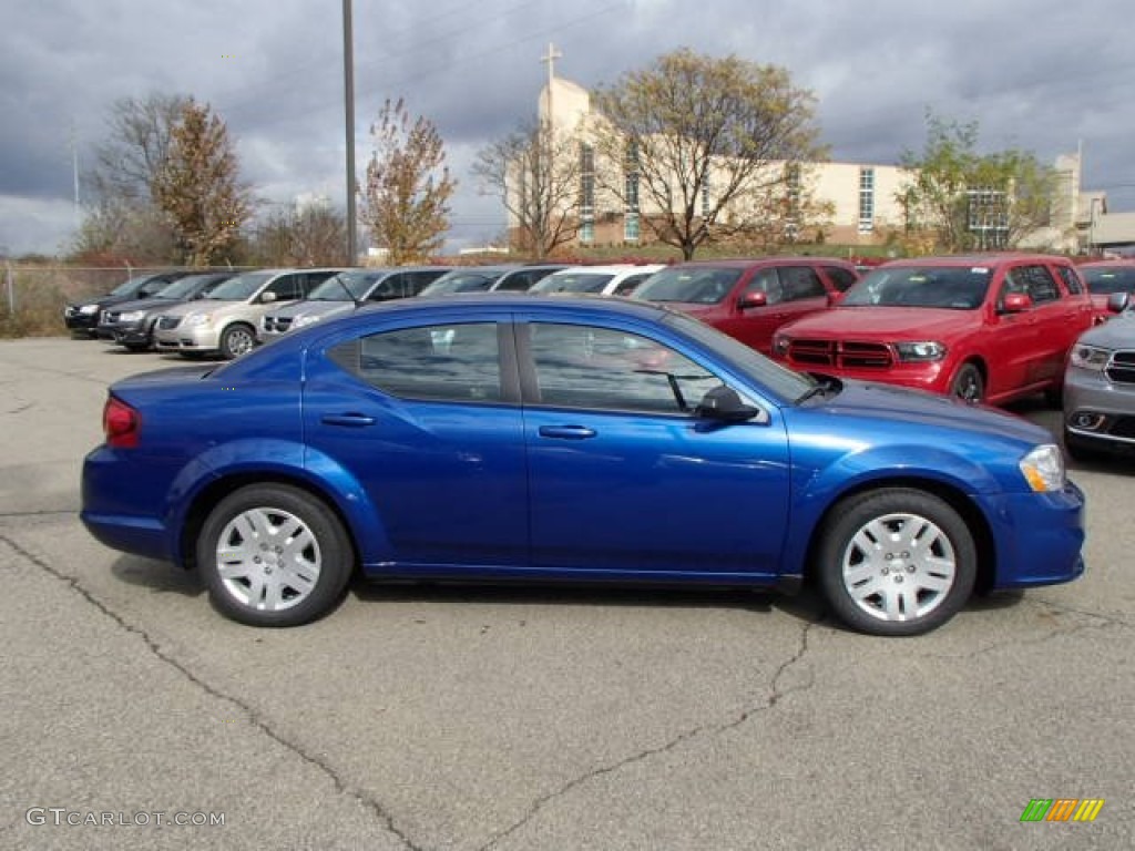 Blue Streak Pearl 2014 Dodge Avenger SE Exterior Photo #87733902