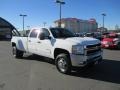 Summit White 2012 Chevrolet Silverado 3500HD LT Crew Cab 4x4