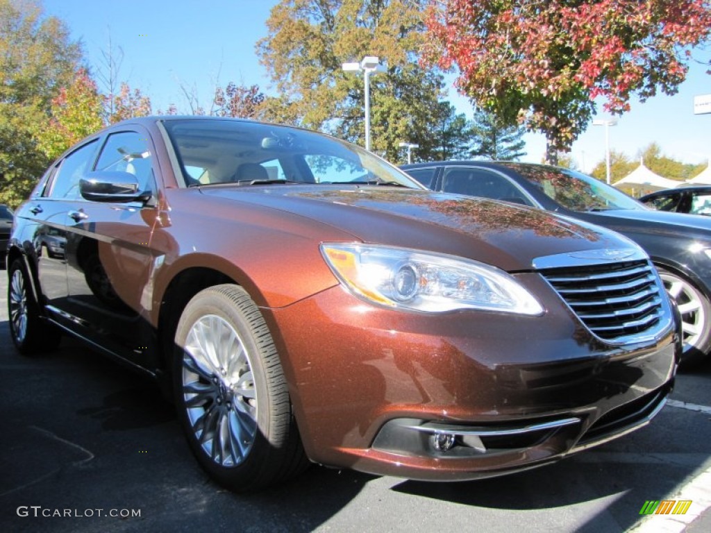 Deep Auburn Pearl 2012 Chrysler 200 Limited Sedan Exterior Photo #87735021
