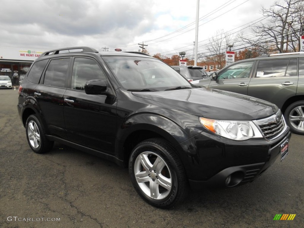 2010 Forester 2.5 X Limited - Obsidian Black Pearl / Black photo #3