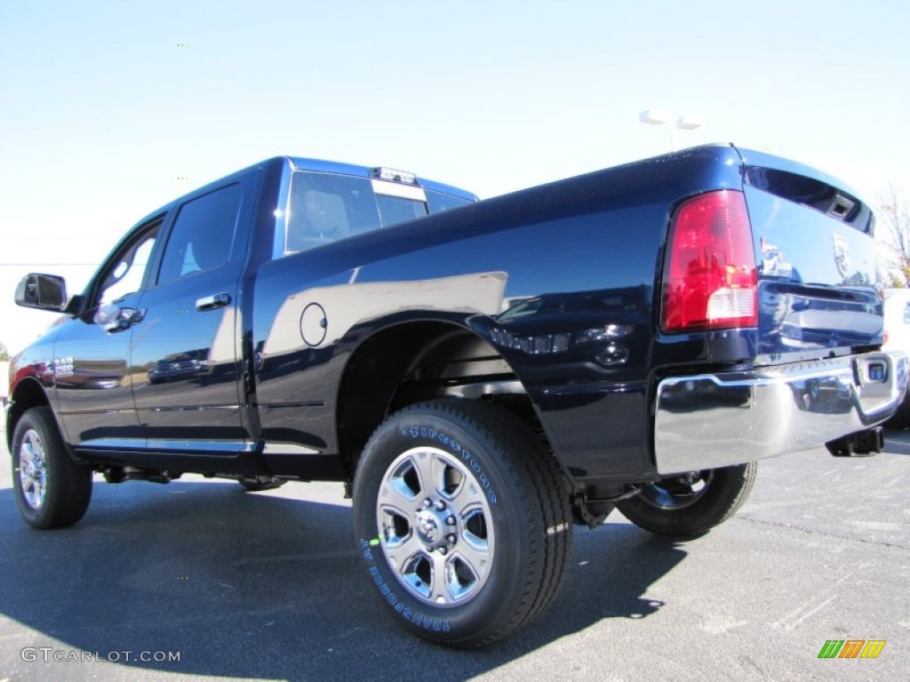 2014 2500 Big Horn Crew Cab 4x4 - True Blue Pearl Coat / Black/Diesel Gray photo #2