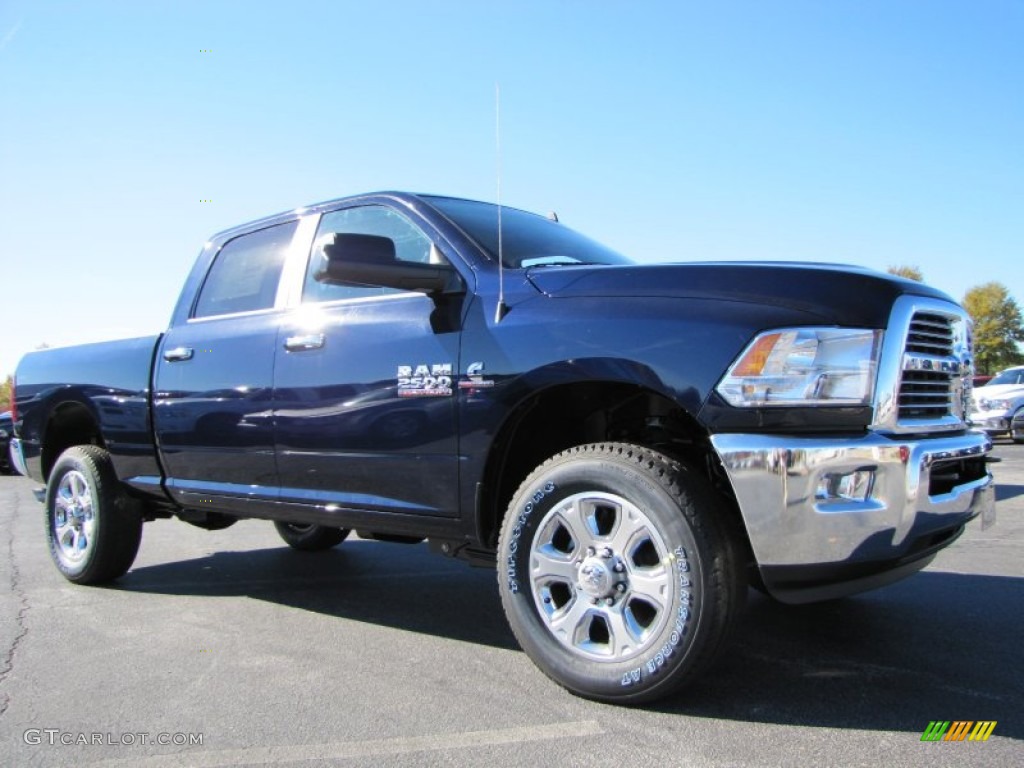 2014 2500 Big Horn Crew Cab 4x4 - True Blue Pearl Coat / Black/Diesel Gray photo #4