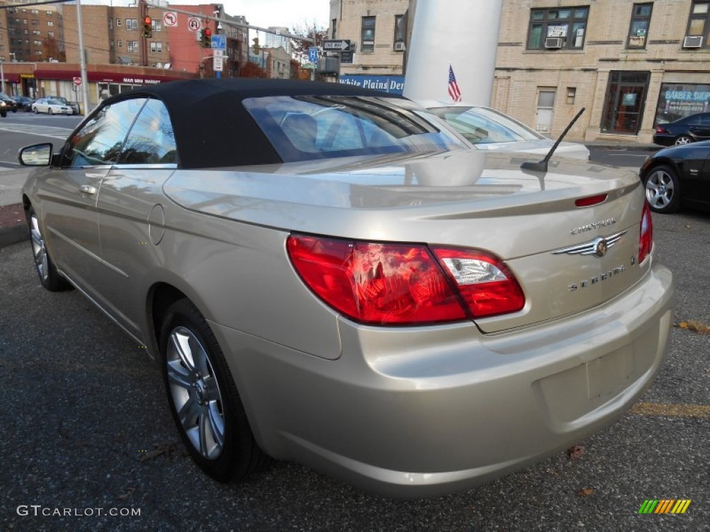 2010 Sebring Touring Convertible - White Gold / Dark Khaki/Light Graystone photo #6