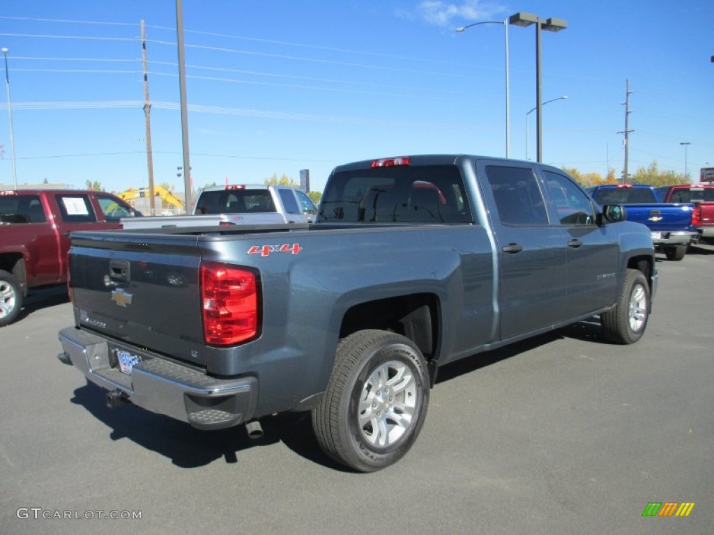 2014 Silverado 1500 LT Crew Cab 4x4 - Blue Granite Metallic / Jet Black photo #5