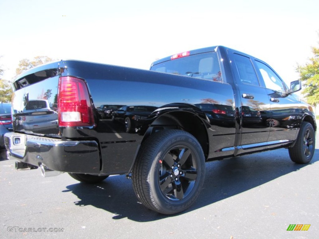 2014 1500 Express Quad Cab - Black / Black/Diesel Gray photo #3