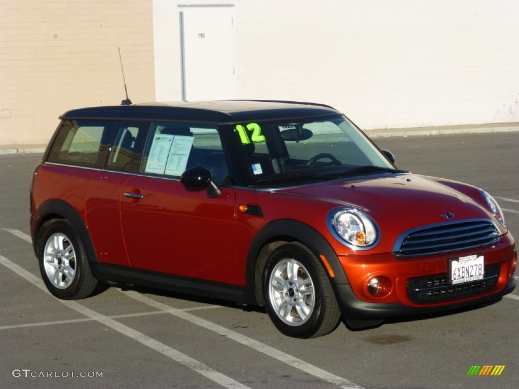 2012 Cooper Clubman - Spice Orange Metallic / Carbon Black photo #1