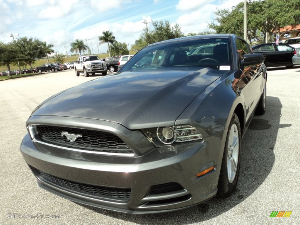 2013 Mustang V6 Coupe - Sterling Gray Metallic / Charcoal Black photo #14