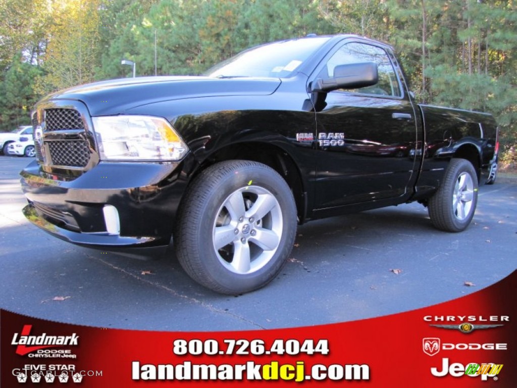 2014 1500 Express Regular Cab - Black / Black/Diesel Gray photo #1