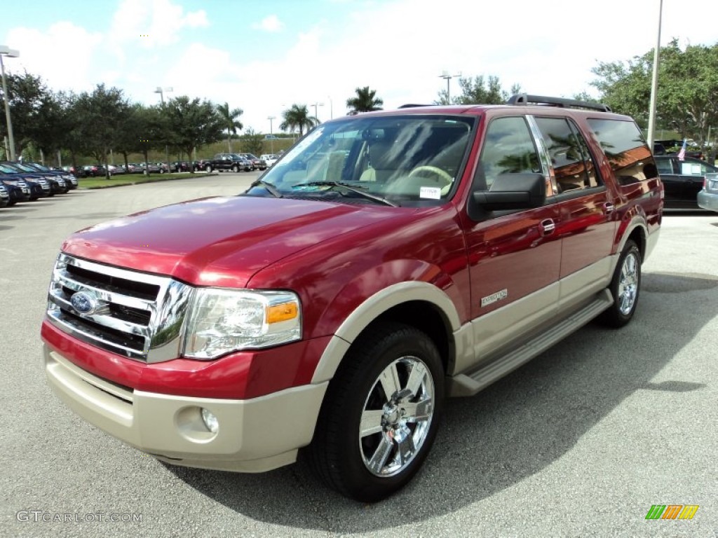 Redfire Metallic 2008 Ford Expedition EL Eddie Bauer Exterior Photo #87741537