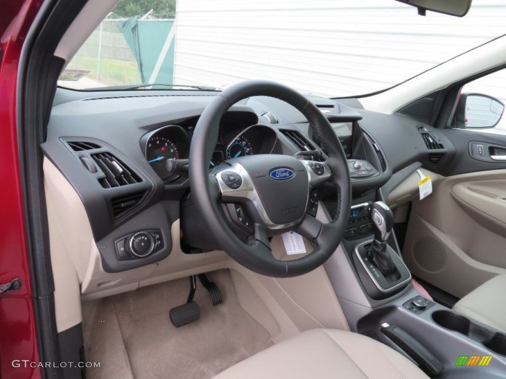 2014 Ford Escape SE 1.6L EcoBoost Medium Light Stone Dashboard Photo #87741609