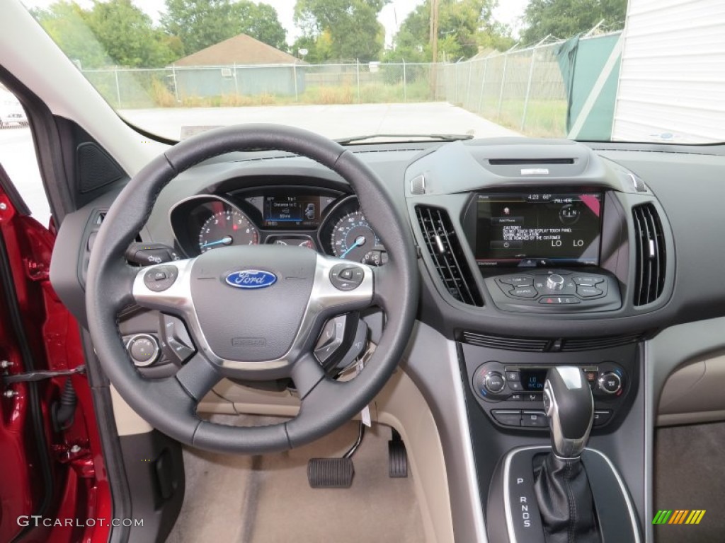 2014 Ford Escape SE 1.6L EcoBoost Medium Light Stone Dashboard Photo #87741681