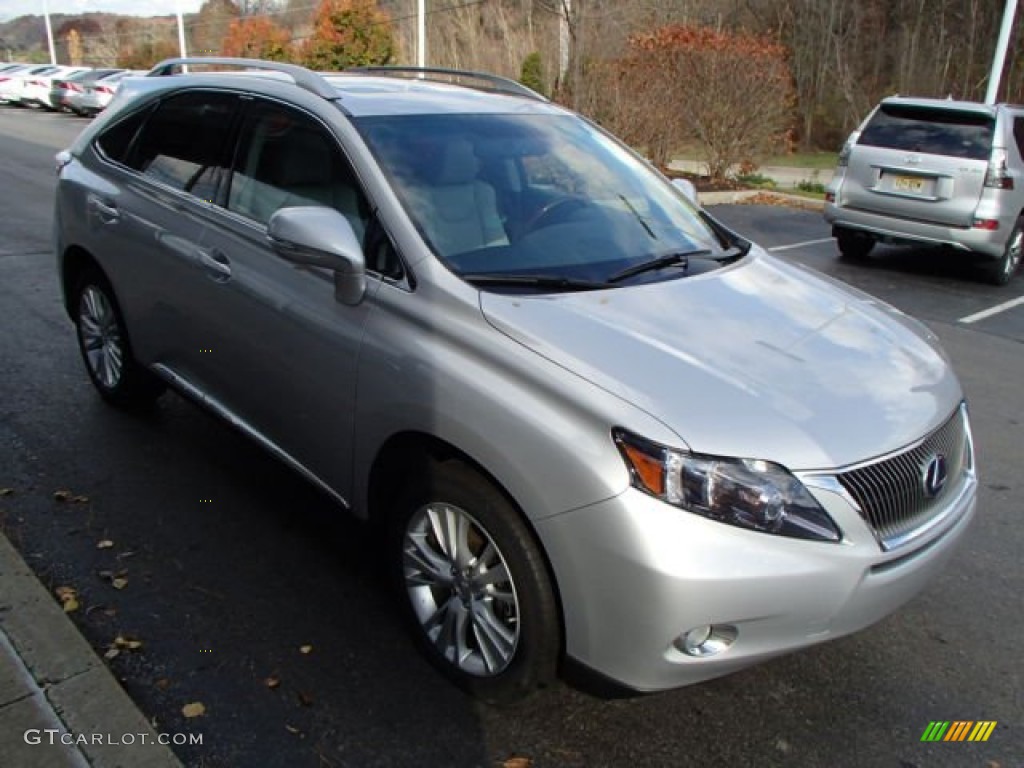 2010 RX 450h AWD Hybrid - Tungsten Silver Pearl / Black/Brown Walnut photo #4