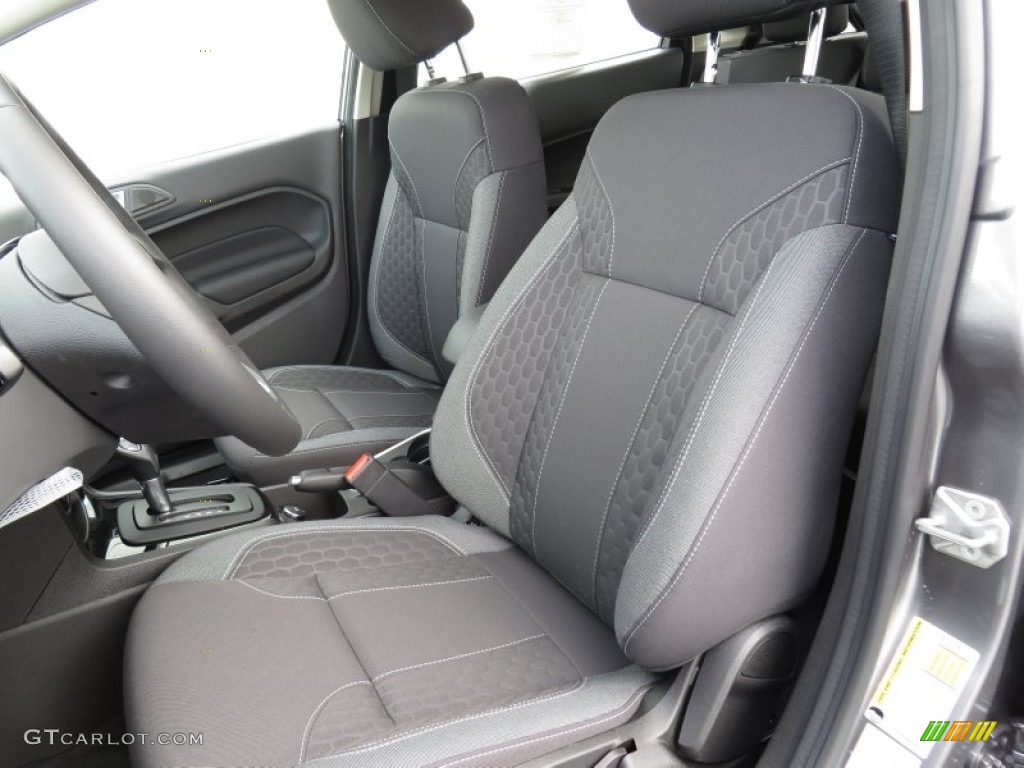 2014 Fiesta SE Hatchback - Storm Gray / Charcoal Black photo #28