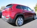 Deep Cherry Red Crystal Pearl 2014 Jeep Cherokee Sport Exterior