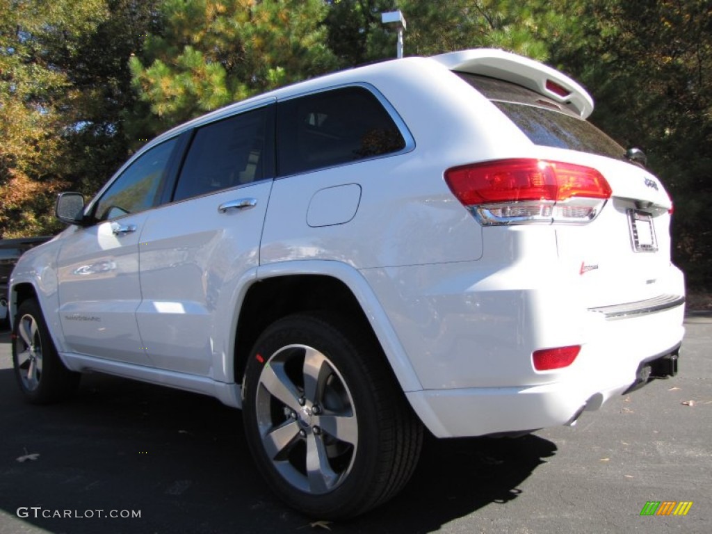 2014 Grand Cherokee Overland - Bright White / Overland Nepal Jeep Brown Light Frost photo #2