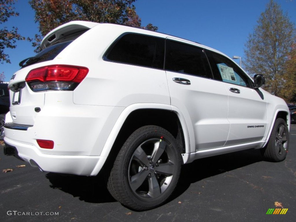 2014 Grand Cherokee Overland - Bright White / Overland Nepal Jeep Brown Light Frost photo #3