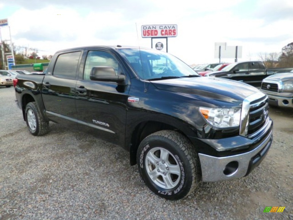 2011 Tundra SR5 CrewMax 4x4 - Black / Graphite Gray photo #1