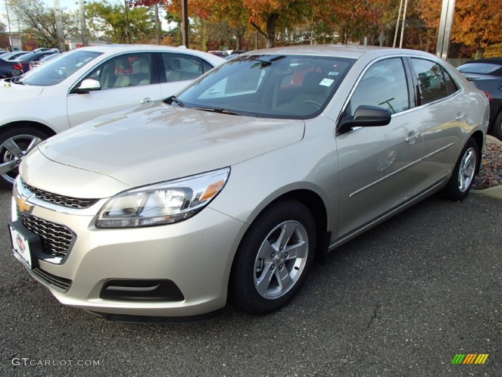 2014 Malibu LS - Champagne Silver Metallic / Jet Black photo #1