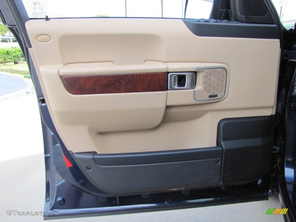 2012 Range Rover Supercharged - Buckingham Blue Metallic / Sand photo #46