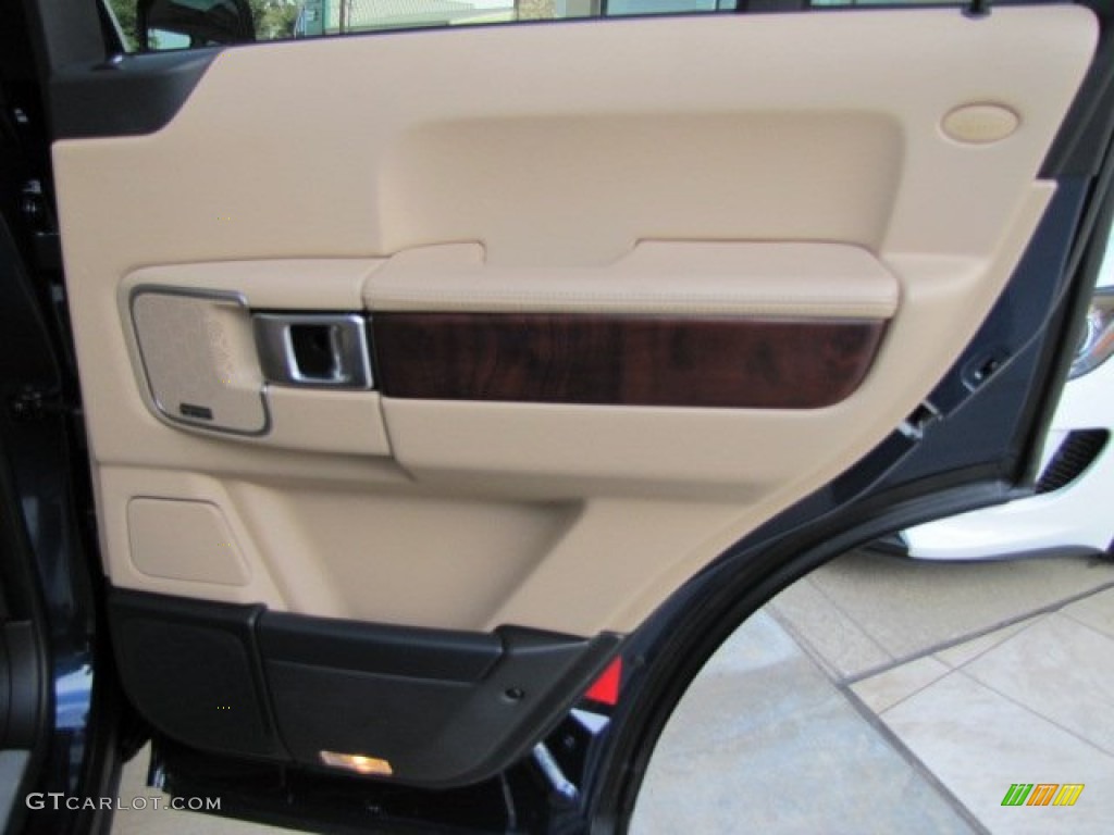 2012 Range Rover Supercharged - Buckingham Blue Metallic / Sand photo #49