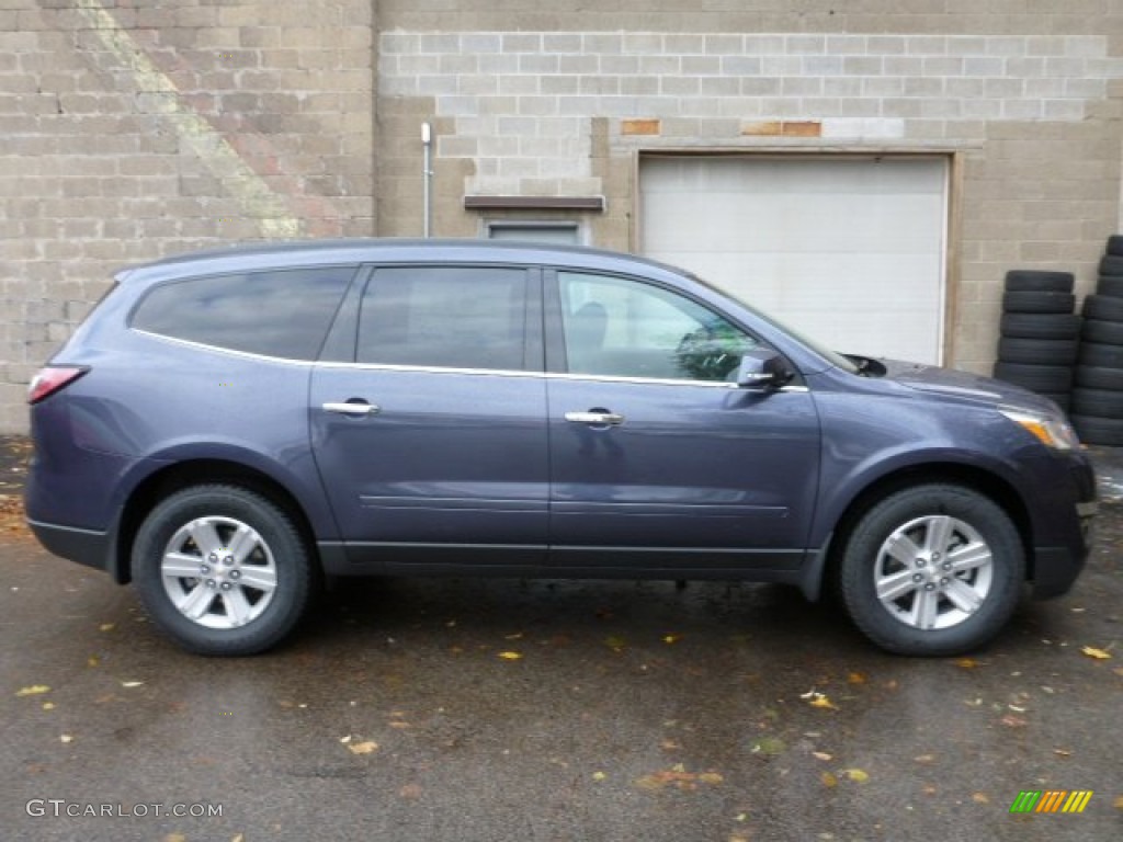 Atlantis Blue Metallic 2014 Chevrolet Traverse LT AWD Exterior Photo #87748035