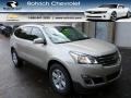 2014 Champagne Silver Metallic Chevrolet Traverse LT AWD  photo #1