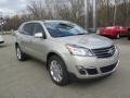 2014 Champagne Silver Metallic Chevrolet Traverse LT AWD  photo #9