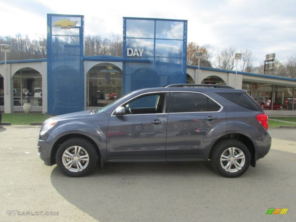 2013 Equinox LT AWD - Atlantis Blue Metallic / Jet Black photo #2