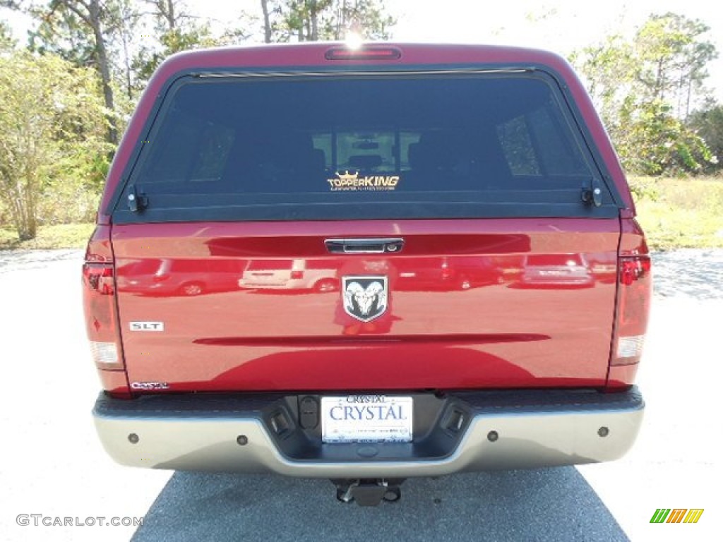 2011 Ram 1500 SLT Crew Cab - Deep Cherry Red Crystal Pearl / Dark Slate Gray/Medium Graystone photo #7