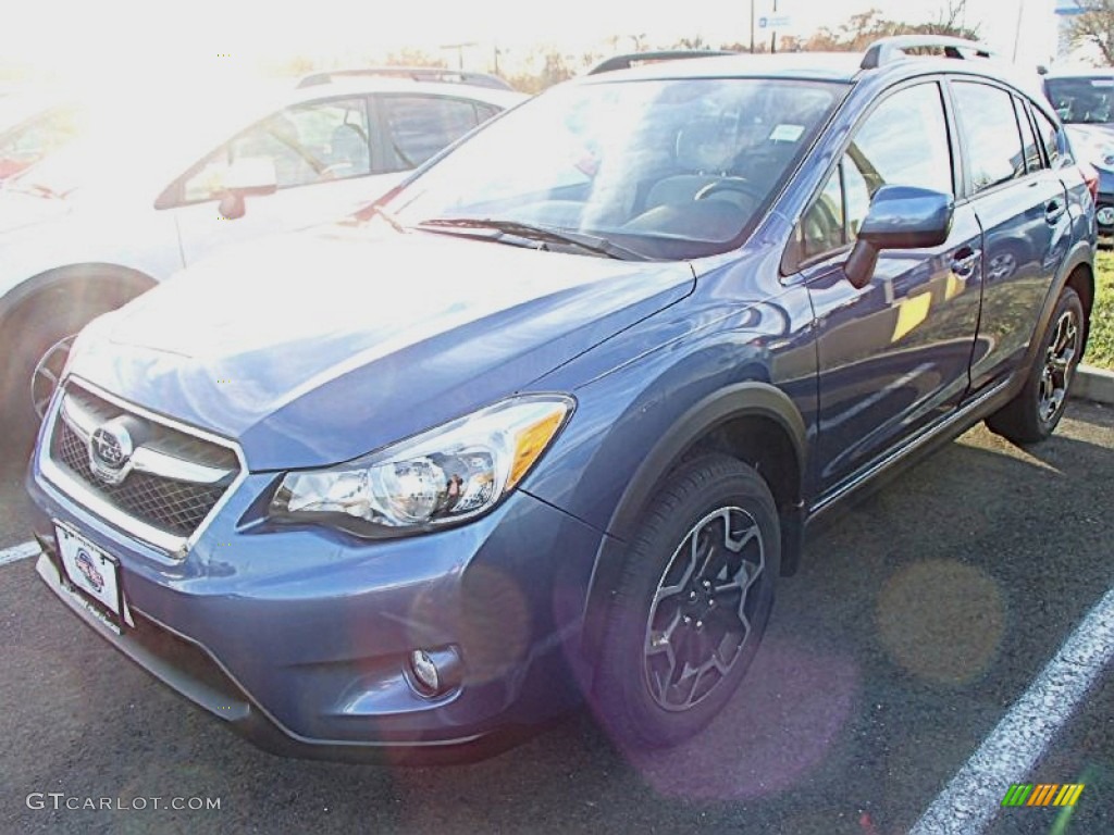 2014 XV Crosstrek 2.0i Premium - Quartz Blue Pearl / Ivory photo #1