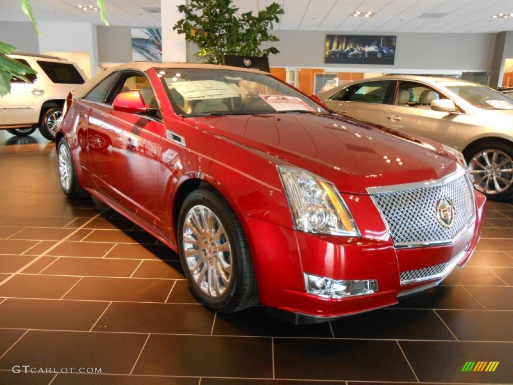 2014 CTS 4 Coupe AWD - Red Obsession Tintcoat / Cashmere/Ebony photo #3