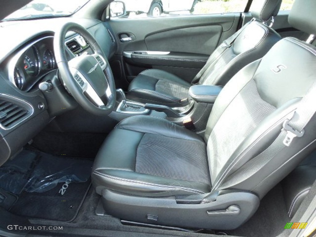 Black Interior 2012 Chrysler 200 S Convertible Photo #87753264