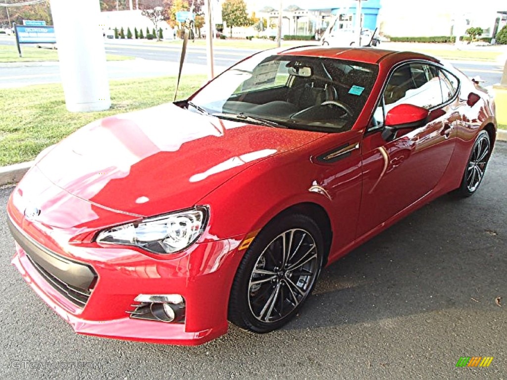2013 BRZ Limited - Lightning Red / Black Leather/Alcantara photo #1