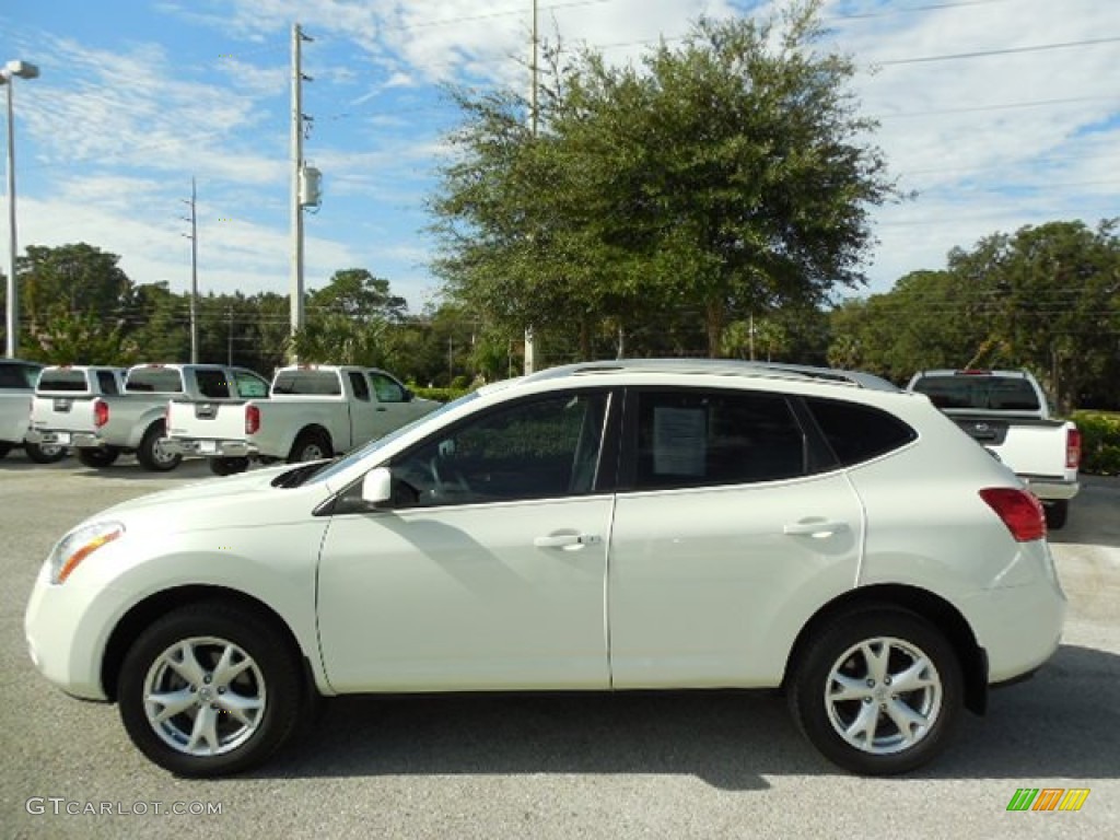 2008 Rogue SL AWD - Phantom White Pearl / Gray photo #2