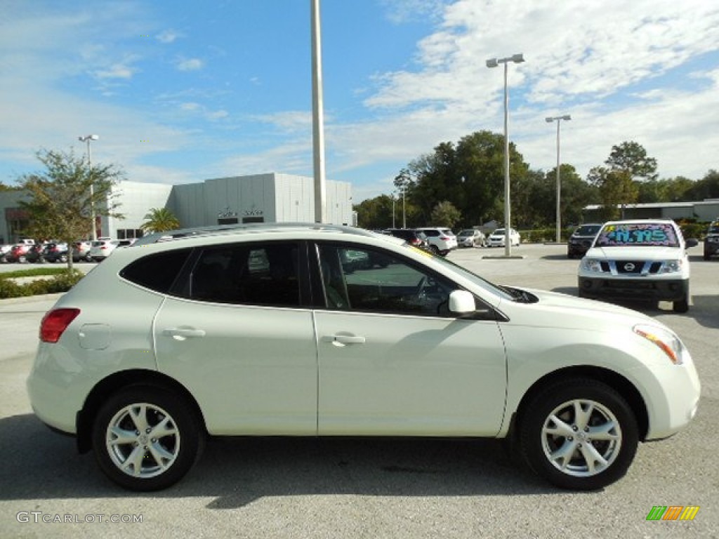 2008 Rogue SL AWD - Phantom White Pearl / Gray photo #10