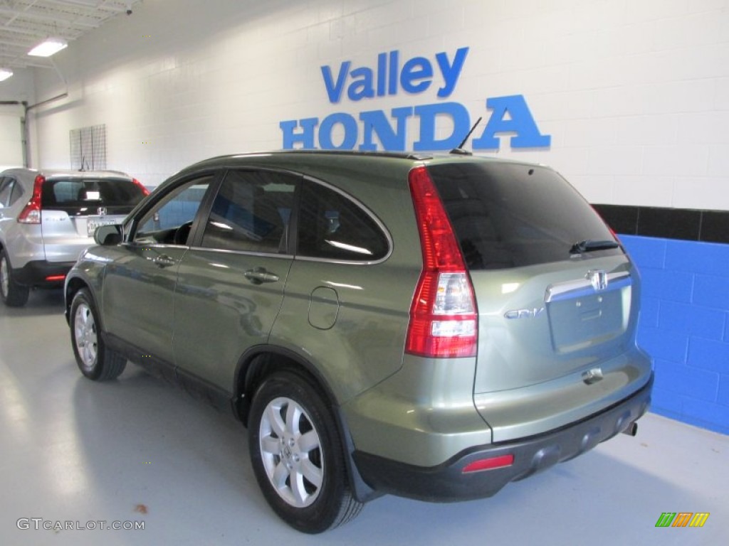 2009 CR-V EX-L 4WD - Green Tea Metallic / Ivory photo #3