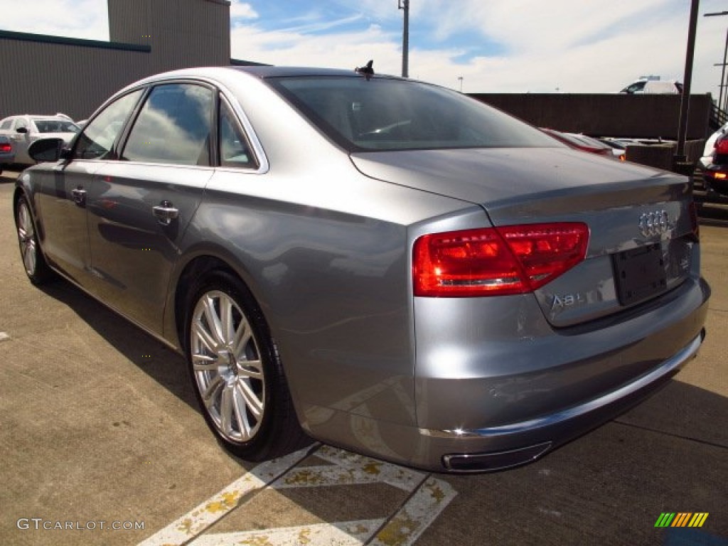 2014 A8 L 4.0T quattro - Quartz Gray Metallic / Black photo #4