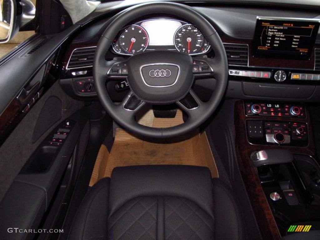 2014 A8 L 4.0T quattro - Quartz Gray Metallic / Black photo #13