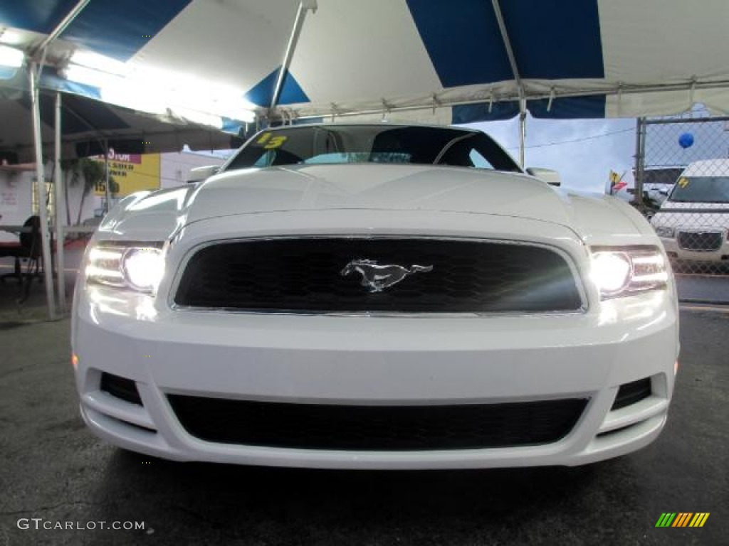 2013 Mustang V6 Premium Coupe - Performance White / Charcoal Black photo #2