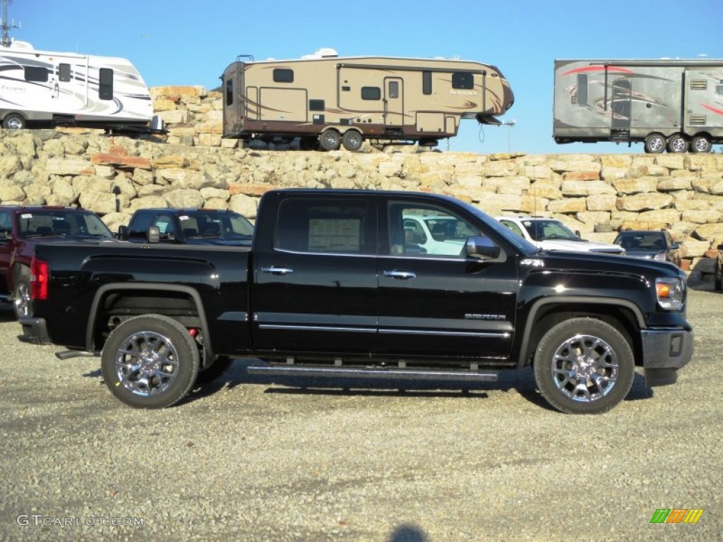 2014 Sierra 1500 SLT Crew Cab 4x4 - Onyx Black / Jet Black photo #1