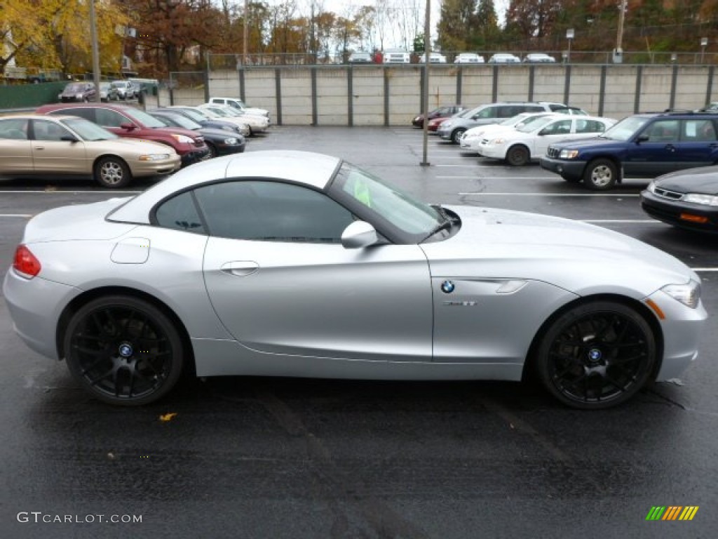 2009 Z4 sDrive35i Roadster - Titanium Silver Metallic / Black photo #12