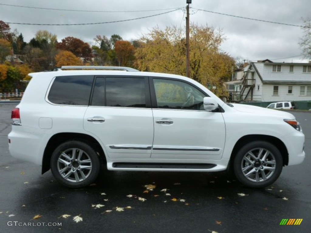 2014 LX 570 - Starfire Pearl / Black photo #5