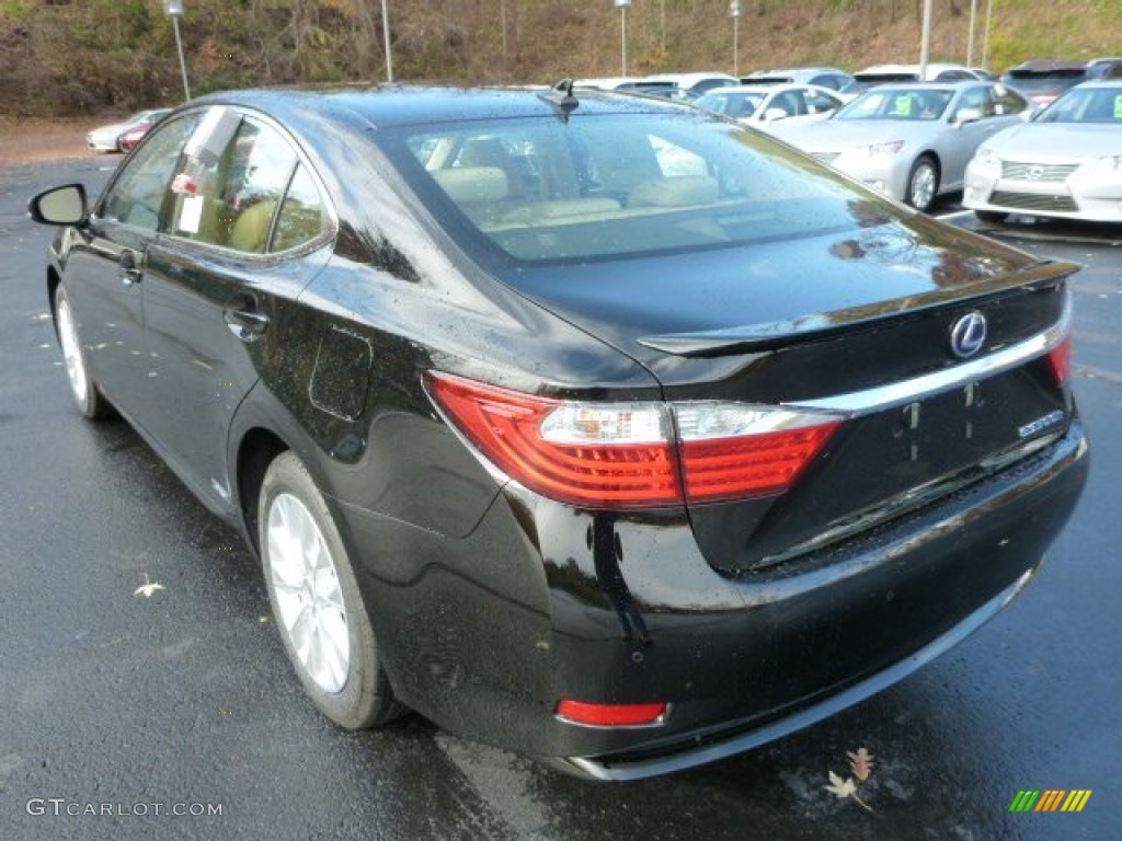 Obsidian Black 2014 Lexus ES 300h Hybrid Exterior Photo #87762024