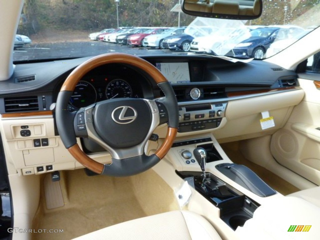 Parchment Interior 2014 Lexus ES 300h Hybrid Photo #87762081