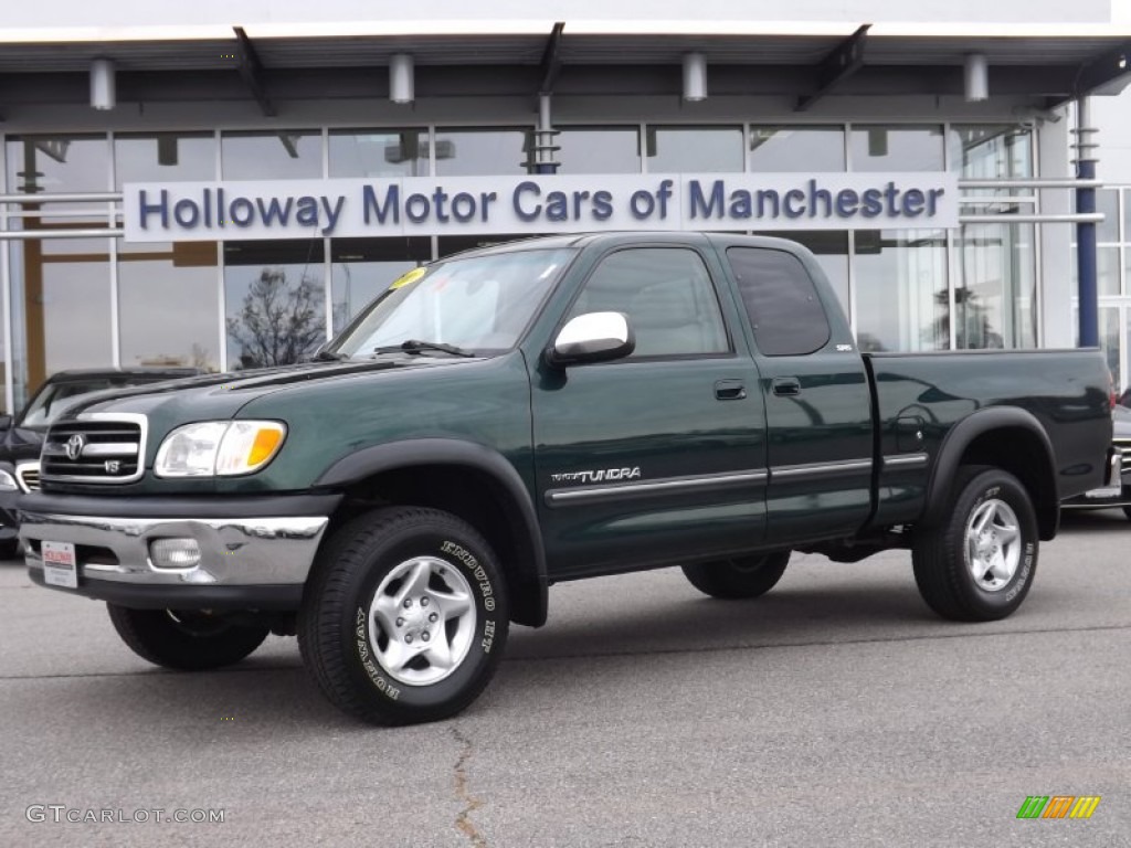 2001 Tundra SR5 Extended Cab 4x4 - Imperial Jade Mica / Oak photo #1